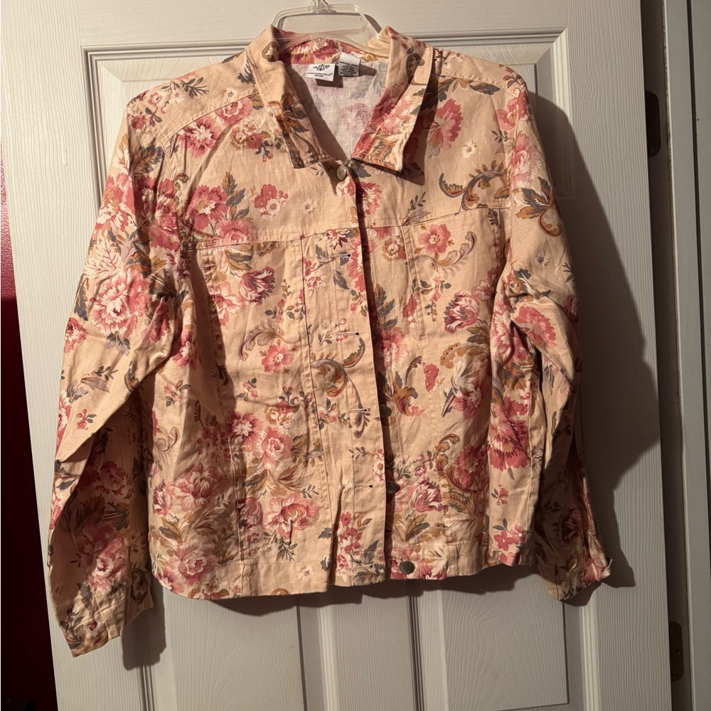 Floral Linen Jacket